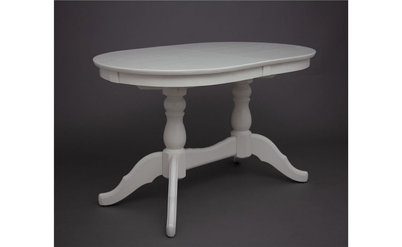 Стол обеденный Овальный-1300 (слоновая кость 9001)
