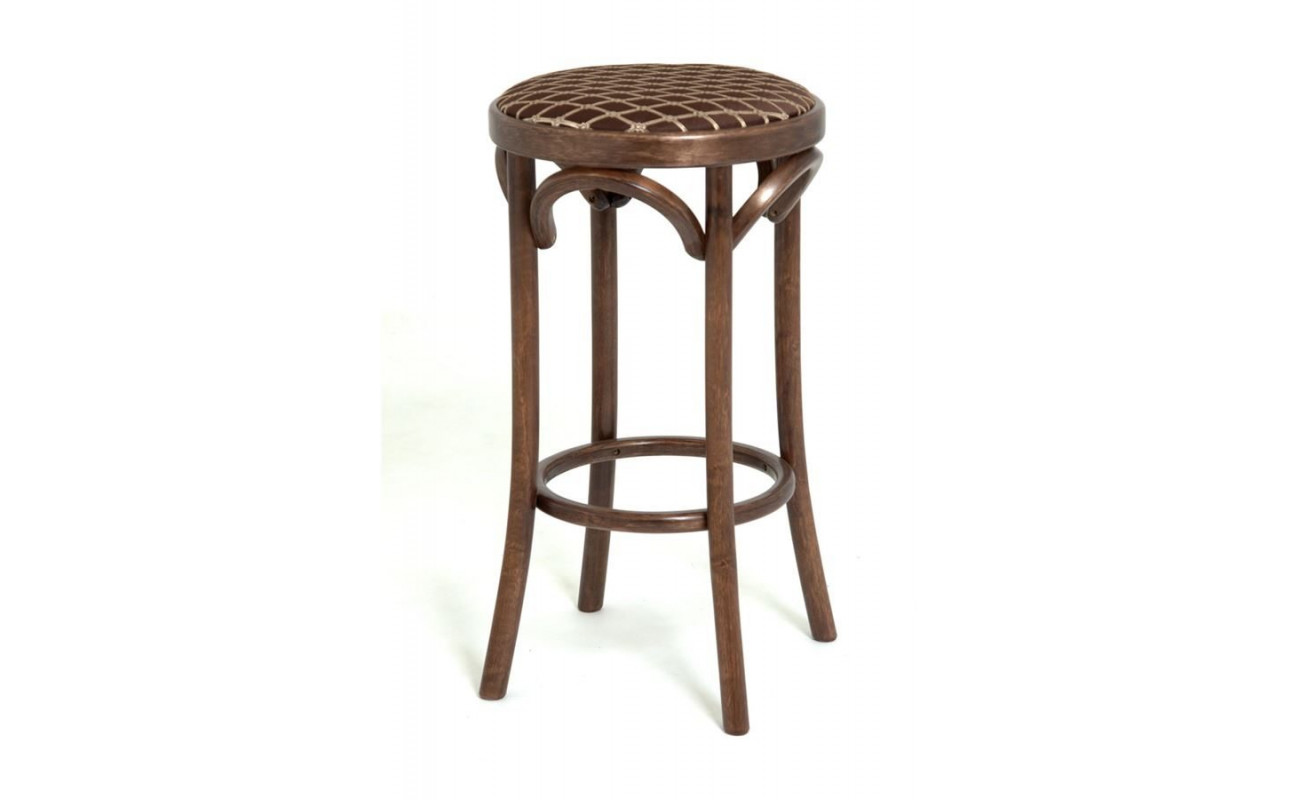 Табурет барный 650 Венский мягкий (темный тон, ткань 3 brown)
