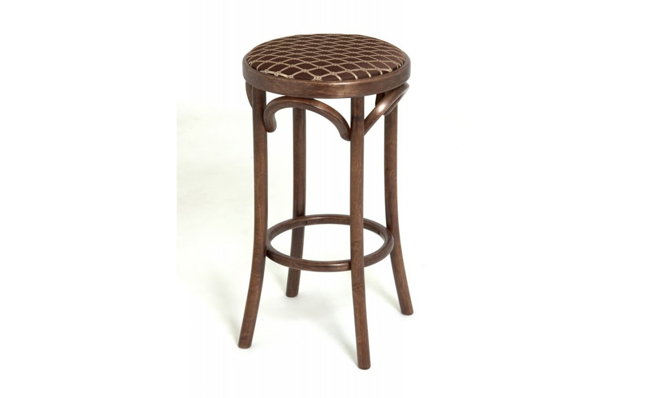 Табурет барный 650 Венский мягкий (темный тон, ткань 3 brown)